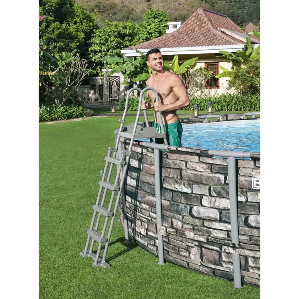 Bestway Escalera Para Piscina 4 Peldaños Seguridad 132 Cm 4 Bestway Escalera Para Piscina 4 Peldaños Seguridad 132 Cm - Imagen 2