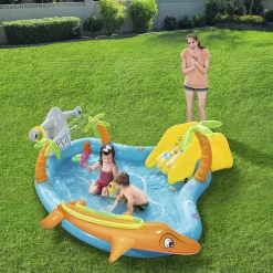 Bestway Piscina Con Tobogan Y Peces 280X257X87 Cm