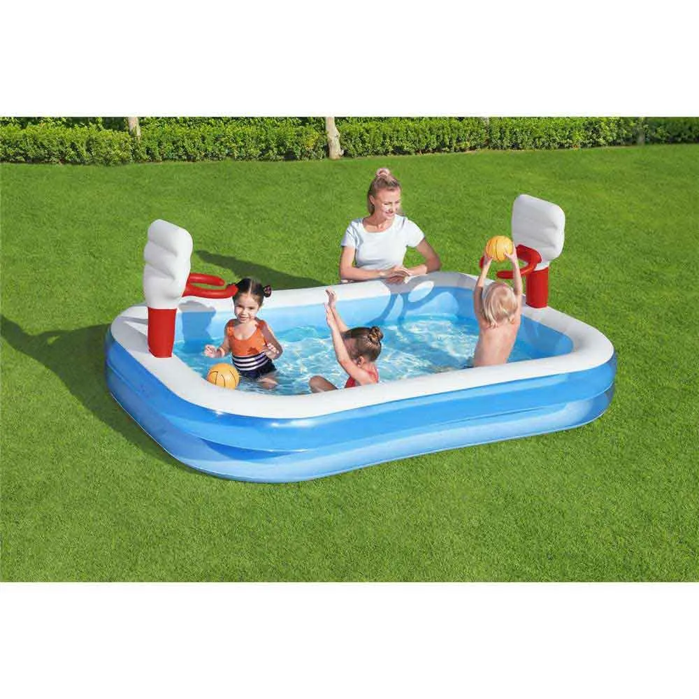 Bestway Piscina Hinchable Rectangular Baloncesto 254x168x102 Cm 5 Bestway Piscina Hinchable Rectangular Baloncesto 254x168x102 Cm - Imagen 3