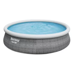 Bestway Piscina Hinchable Redonda Fast Set Rattan 457x107 Cm