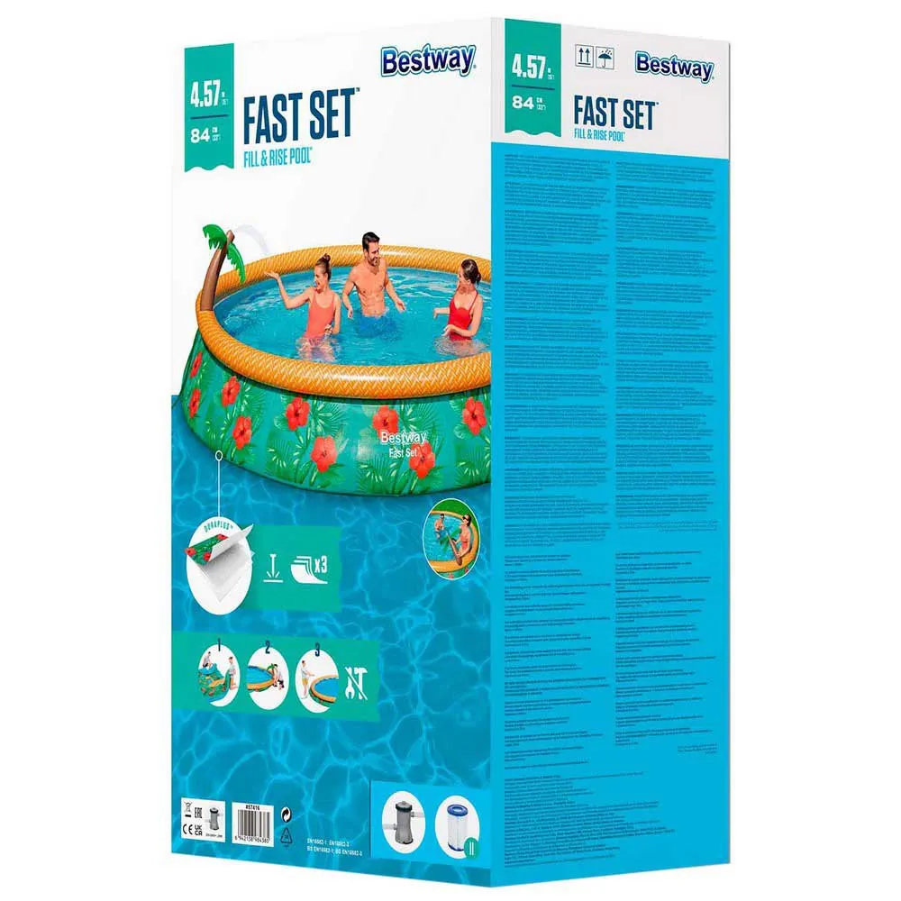 Bestway Piscina Hinchable Redonda Paradise Palms 457x 84 Cm 7 Bestway Piscina Hinchable Redonda Paradise Palms 457x 84 Cm - Imagen 5
