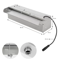 Cascada Piscina Led RGB 30 Cm -Bestway Ventas ecd germany cascada piscina led rgb 30 cm 4