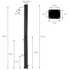Ducha Solar 35 L -Bestway Ventas ecd germany ducha solar 35 l 7