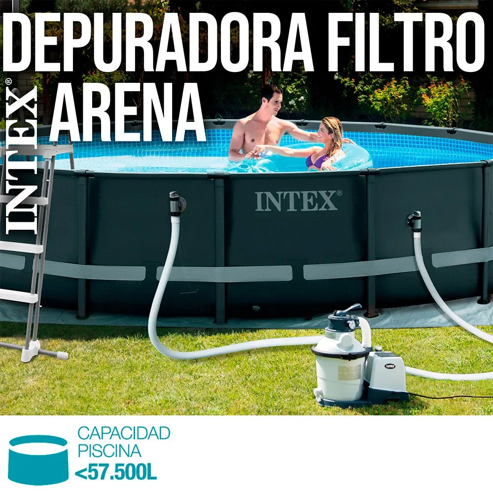 Intex Bomba Filtro Arena Krystal Clear 10.500L/h 4 Intex Bomba Filtro Arena Krystal Clear 10.500L/h - Imagen 2
