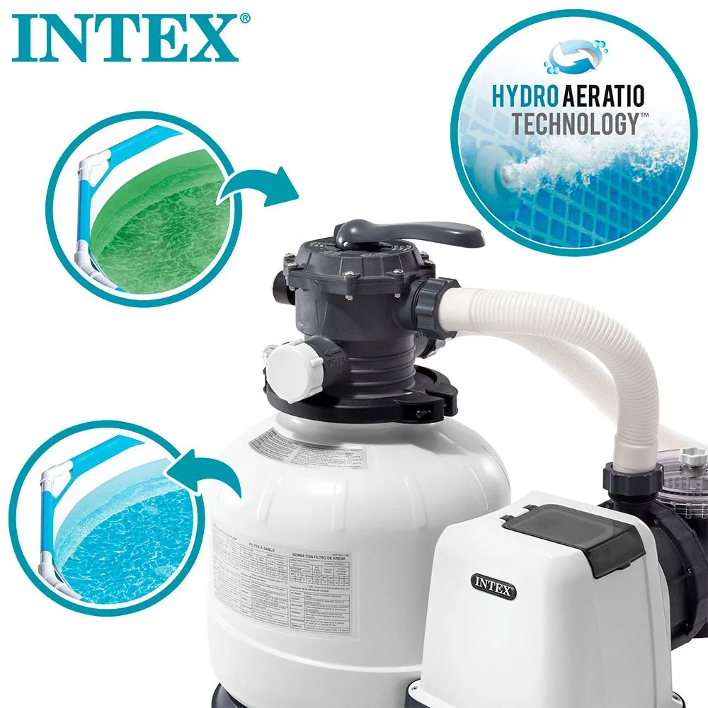 Intex Bomba Filtro Arena Krystal Clear 10.500L/h 6 Intex Bomba Filtro Arena Krystal Clear 10.500L/h - Imagen 4