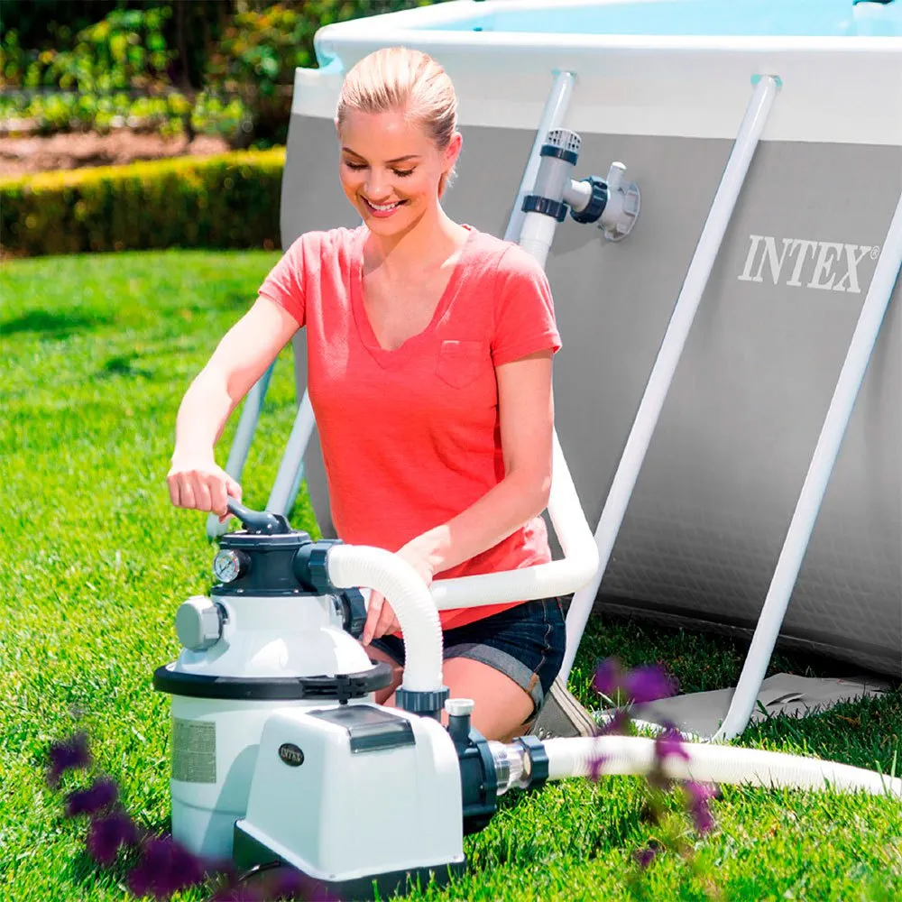 Intex Bomba Filtro Arena Krystal Clear 12.000L/h 4 Intex Bomba Filtro Arena Krystal Clear 12.000L/h - Imagen 2