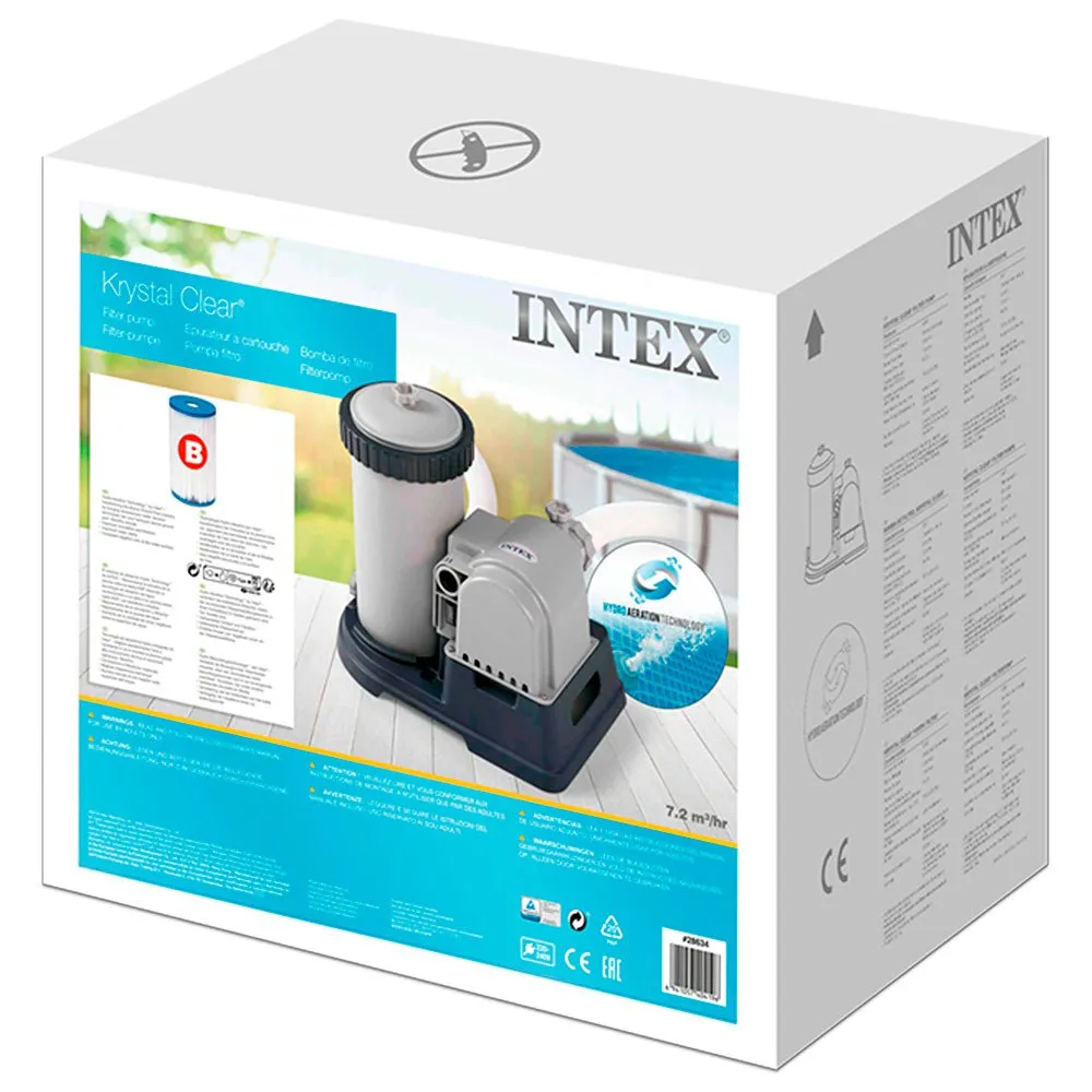 Intex Bomba Filtro Cartucho Krystal Clear 9.463L/h 5 Intex Bomba Filtro Cartucho Krystal Clear 9.463L/h - Imagen 4