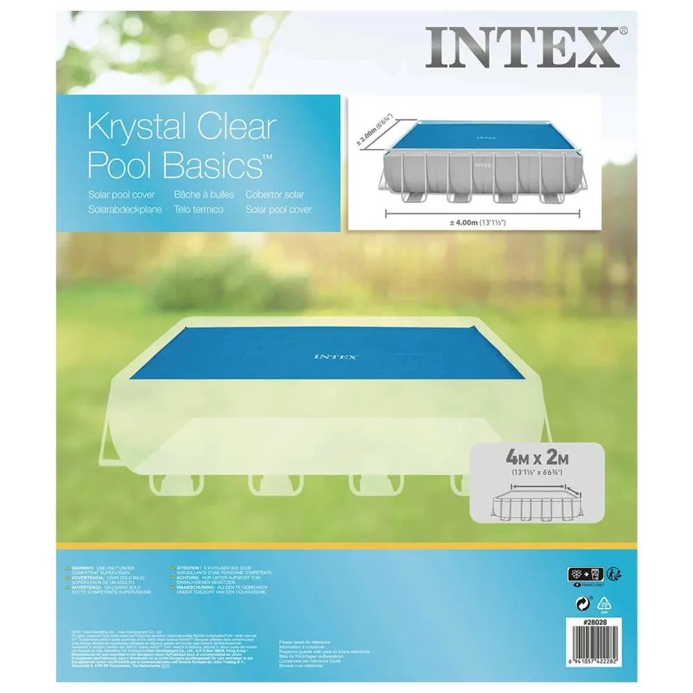 Intex Cubierta De Piscina Solar Polietileno 378x186 Cm 7 Intex Cubierta De Piscina Solar Polietileno 378x186 Cm - Imagen 5