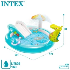 Intex Piscina Centro De Juegos Cocodrilo Con Tobogán Y Pulverizador -Bestway Ventas intex piscina centro de juegos cocodrilo con tobogan y pulverizador 5