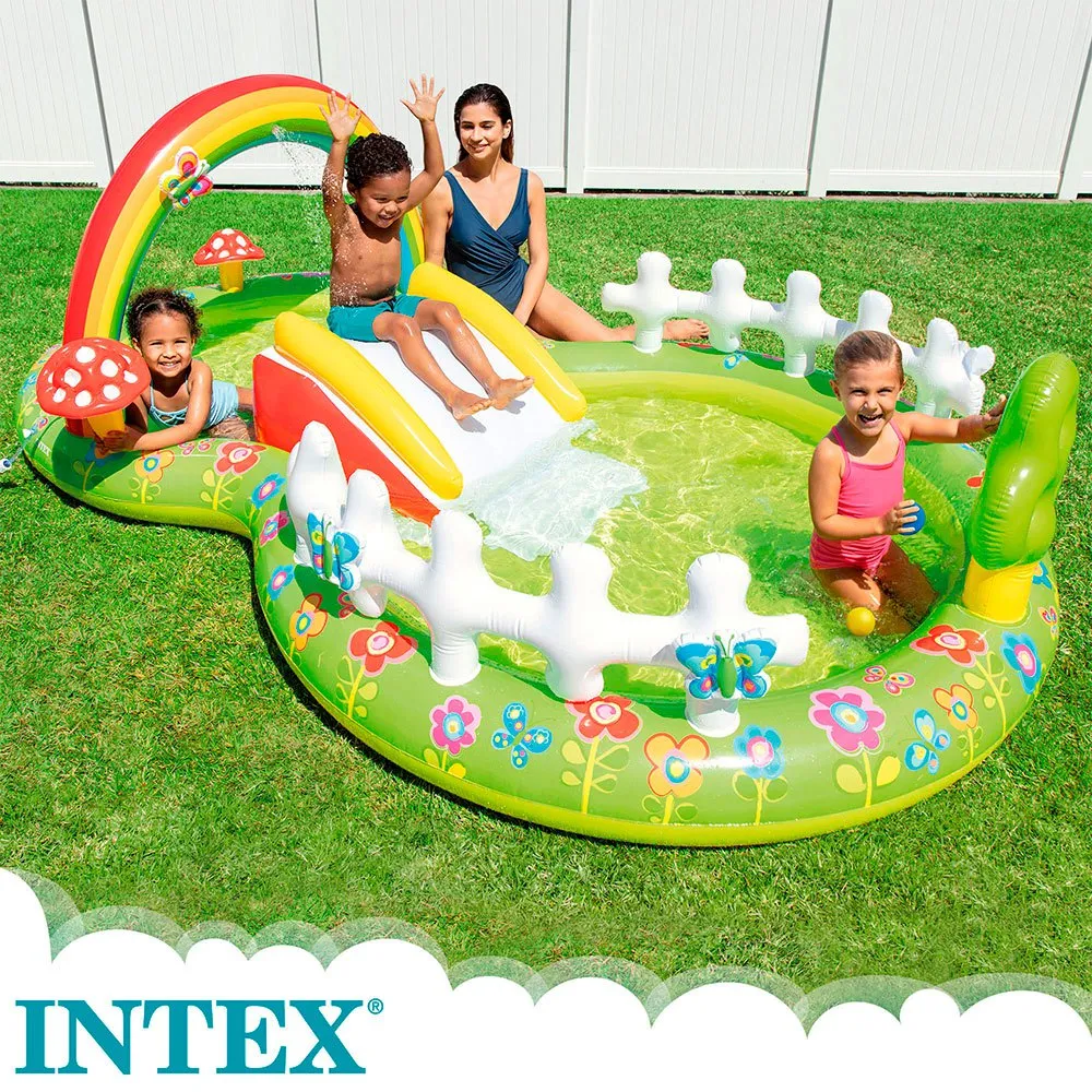 Intex Piscina Centro Juegos Acuático Con Tobogán 4 Intex Piscina Centro Juegos Acuático Con Tobogán - Imagen 2