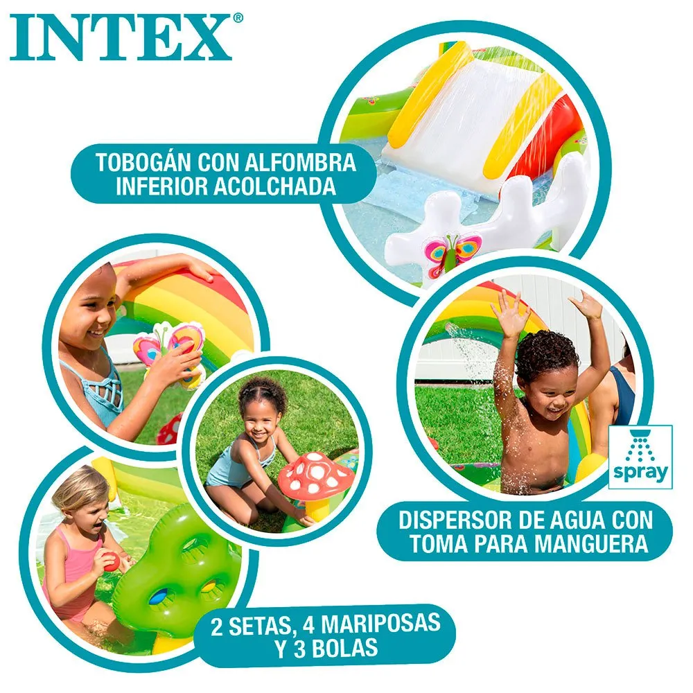 Intex Piscina Centro Juegos Acuático Con Tobogán 5 Intex Piscina Centro Juegos Acuático Con Tobogán - Imagen 3