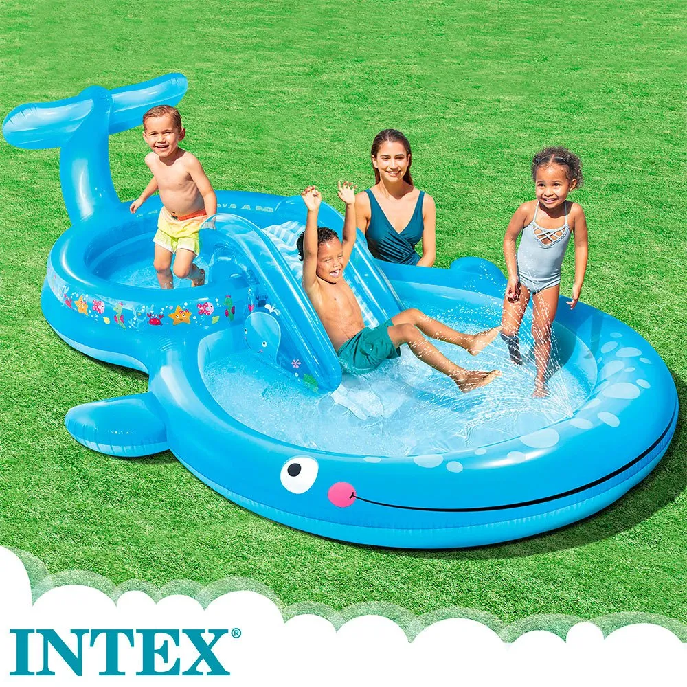 Intex Piscina Hinchable Con Tobogán Y Surtidor De Agua Whale 4 Intex Piscina Hinchable Con Tobogán Y Surtidor De Agua Whale - Imagen 2