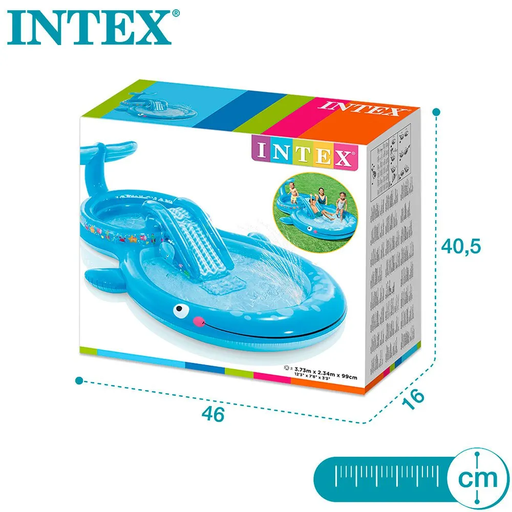 Intex Piscina Hinchable Con Tobogán Y Surtidor De Agua Whale 9 Intex Piscina Hinchable Con Tobogán Y Surtidor De Agua Whale - Imagen 7