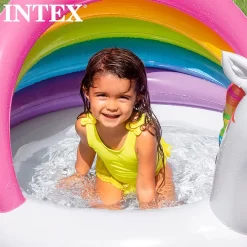 Intex Piscina Unicornio Con Parasol Arco-Iris 127x102x69 Cm -Bestway Ventas intex piscina unicornio con parasol arco iris 127x102x69 cm 3
